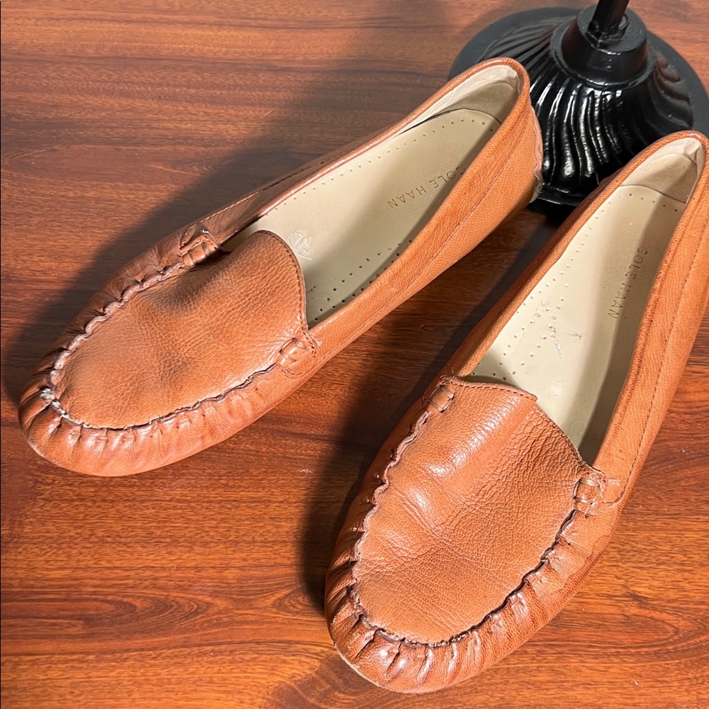 Cole Haan Tan Leather Loafers